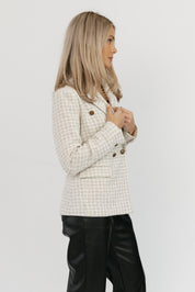 Sutton Tweed Button Blazer - Final Sale