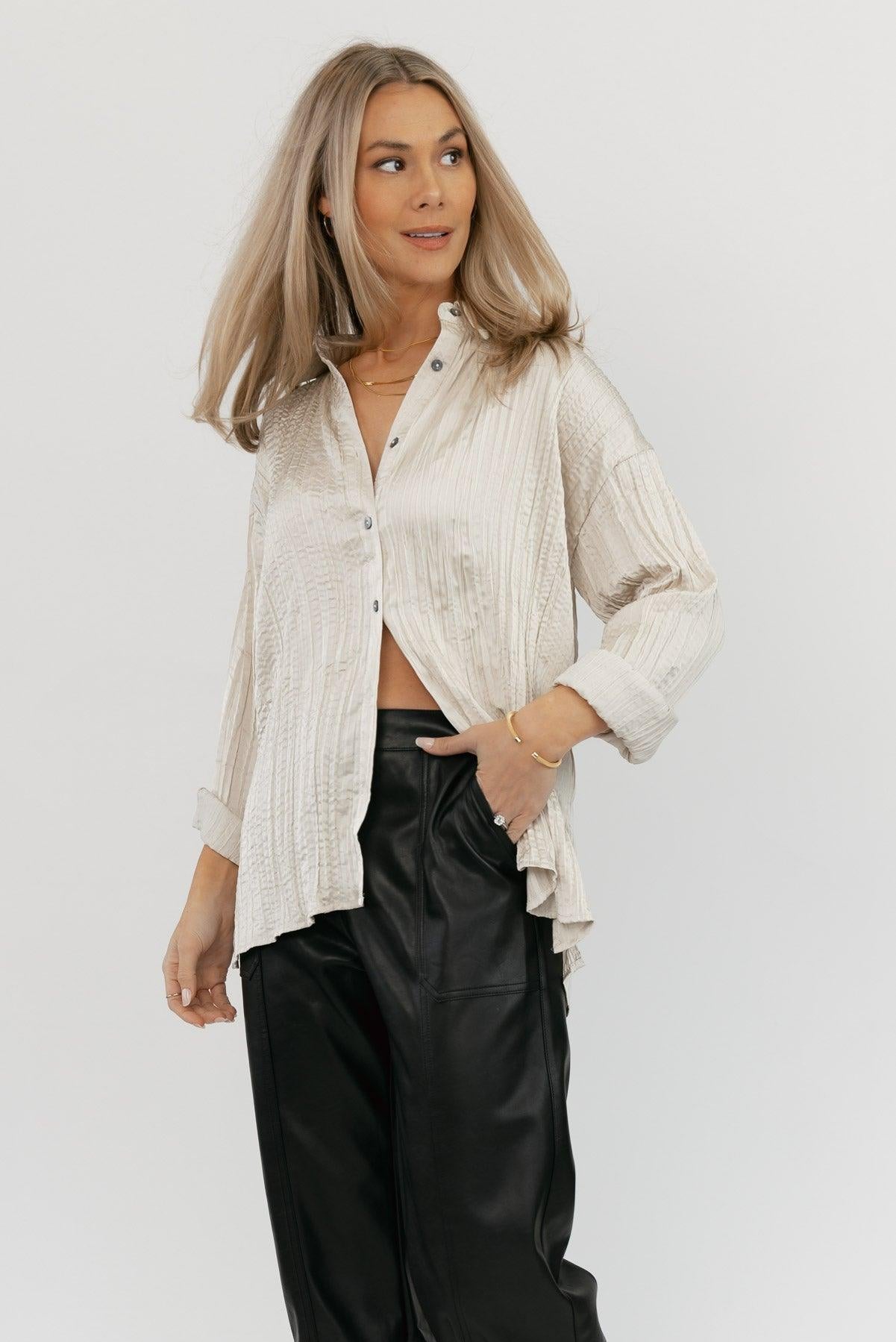 Nolah Pearl Textured Top - Final Sale