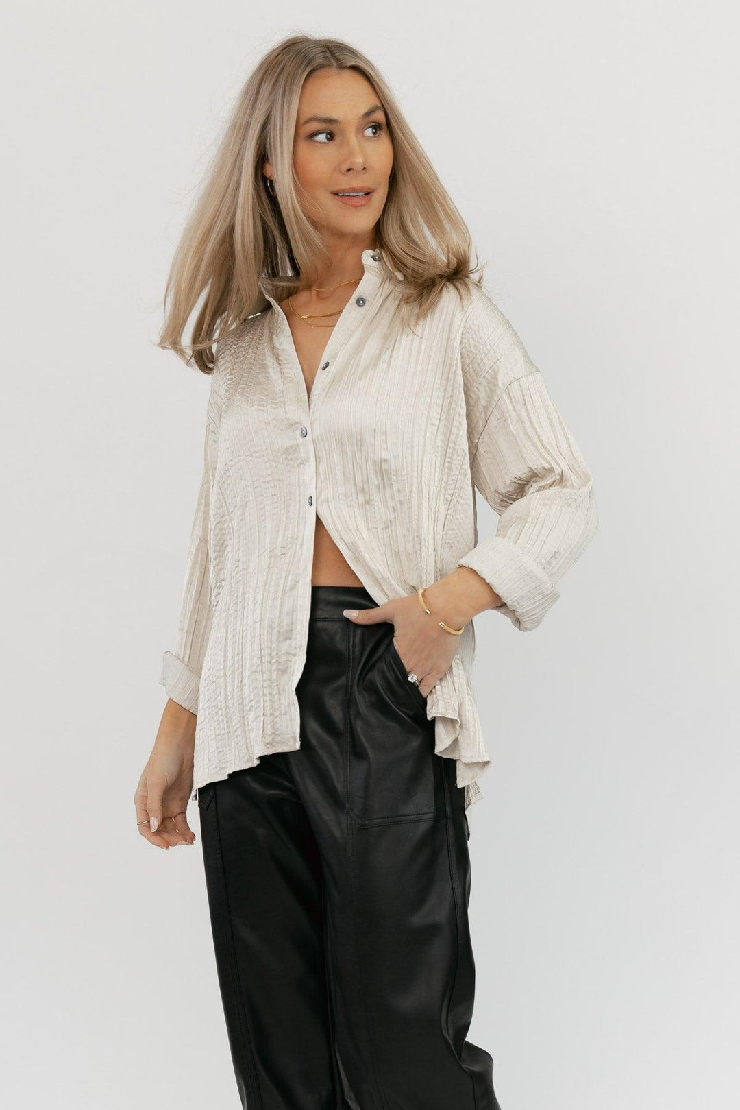 Nolah Pearl Textured Top - Final Sale