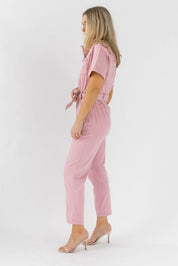 Zahara Mauve Utility Jumpsuit - Final Sale