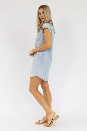 Luella Blue Grey Denim Dress - Final Sale