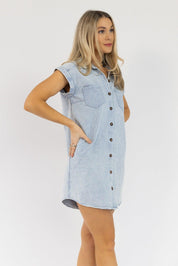 Luella Blue Grey Denim Dress - Final Sale