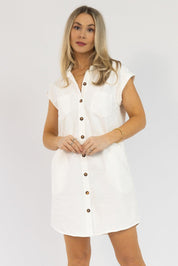 Luella Off White Denim Dress - Final Sale