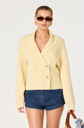 ASTR Ayleen Ribbed Wrap Cardigan