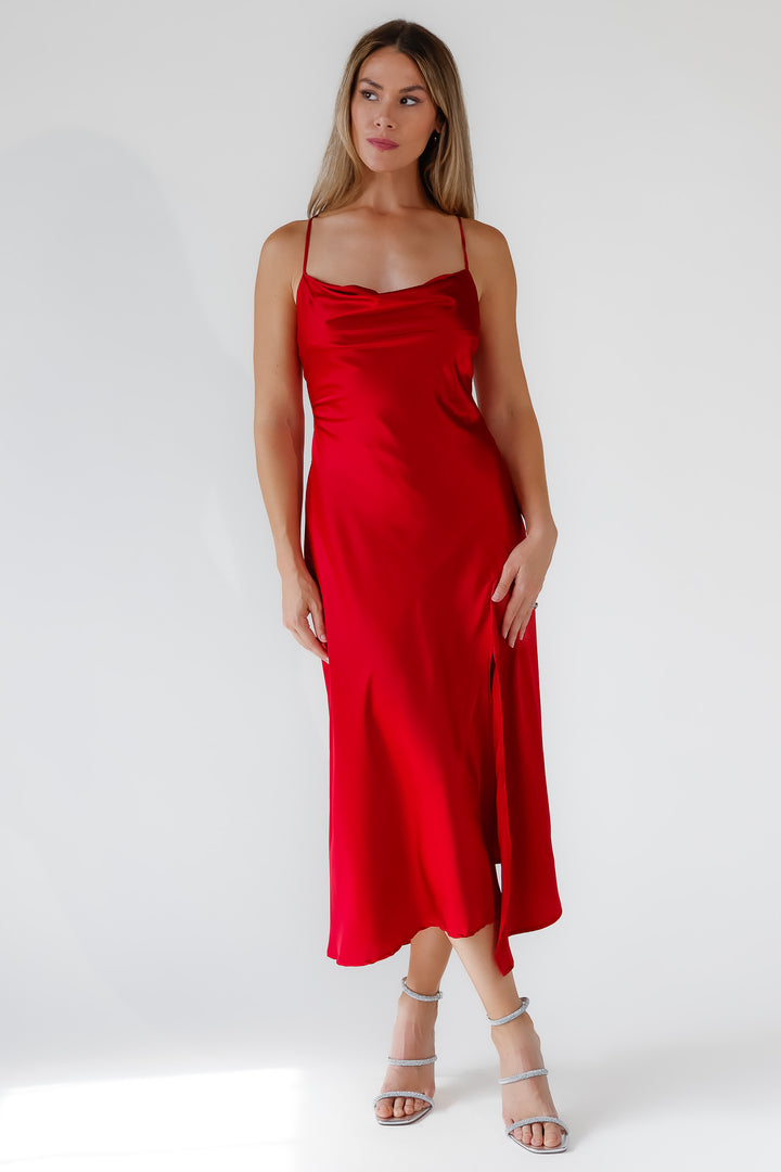 ASTR The Label Gaia Red Dress