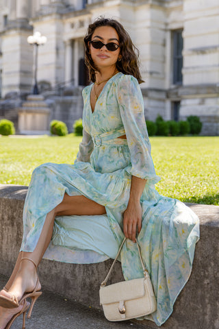 ASTR The Label Klarisa Dress - Seafoam Floral
