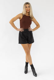 All The Charm Cocoa Bodysuit - Final Sale