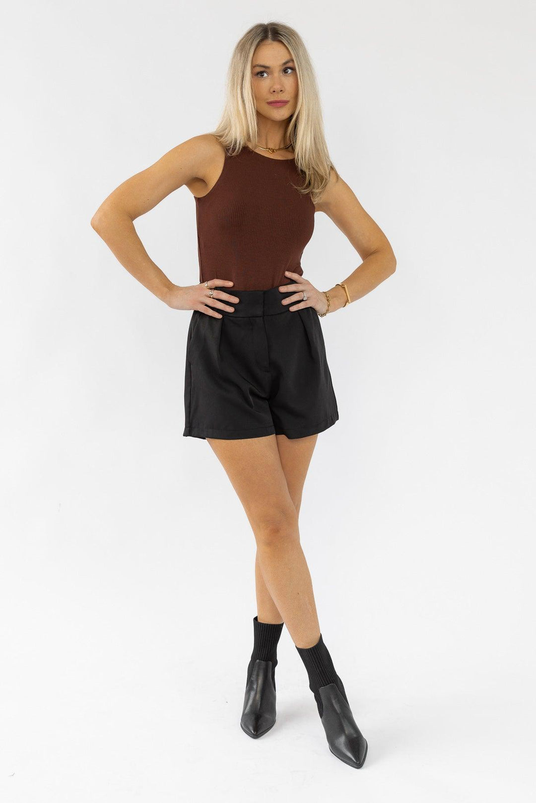 All The Charm Cocoa Bodysuit - Final Sale