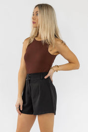 All The Charm Cocoa Bodysuit - Final Sale