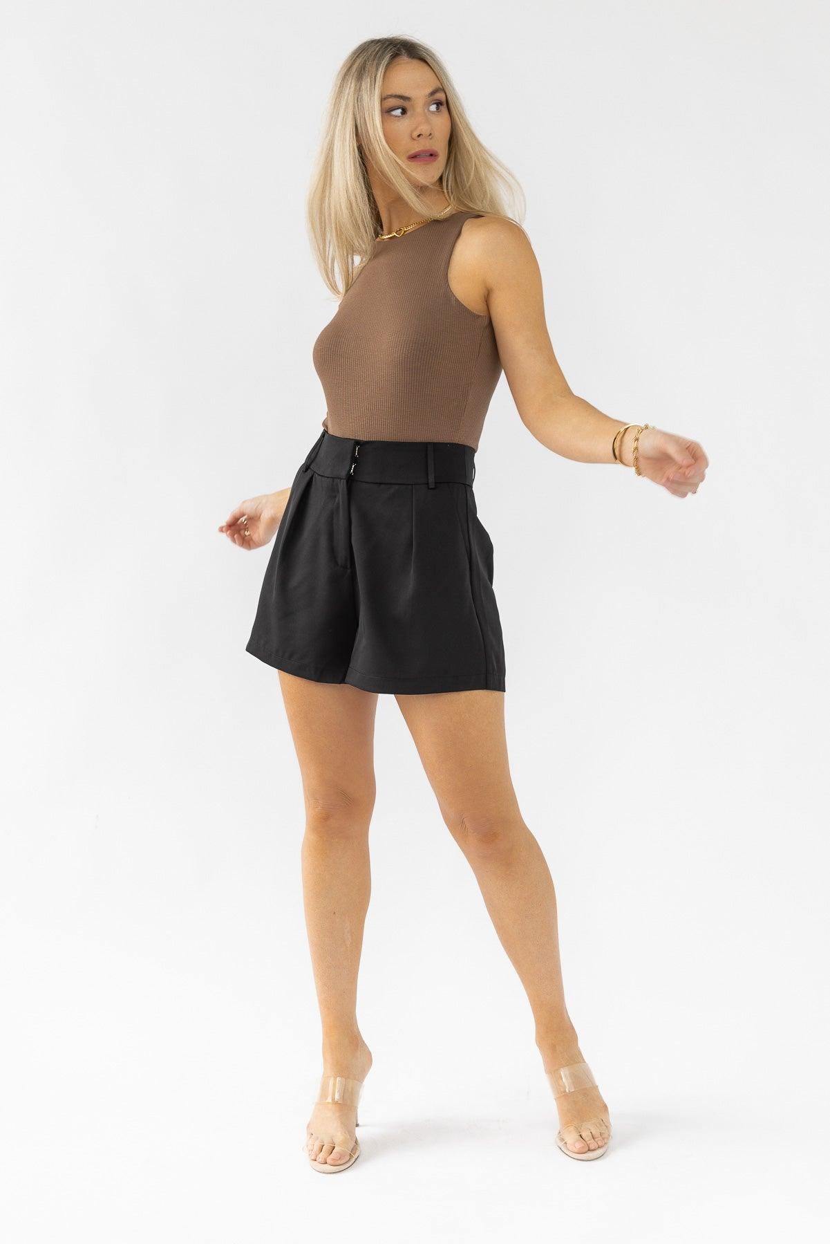 All The Charm Mocha Bodysuit - Final Sale