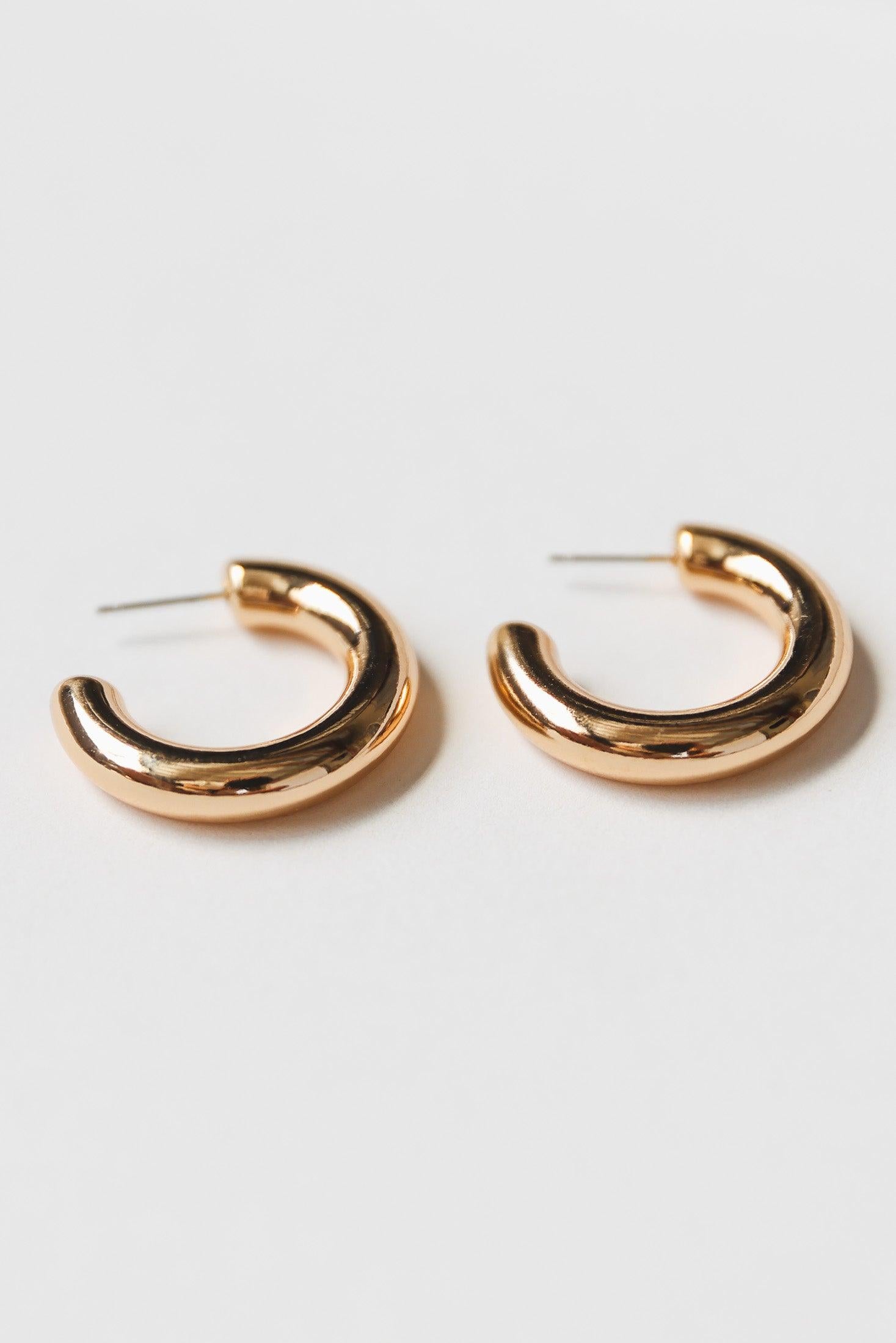 Betty Gold Shiny Earrings - Final Sale