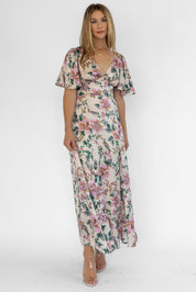 Birdie Pink Floral Maxi Dress