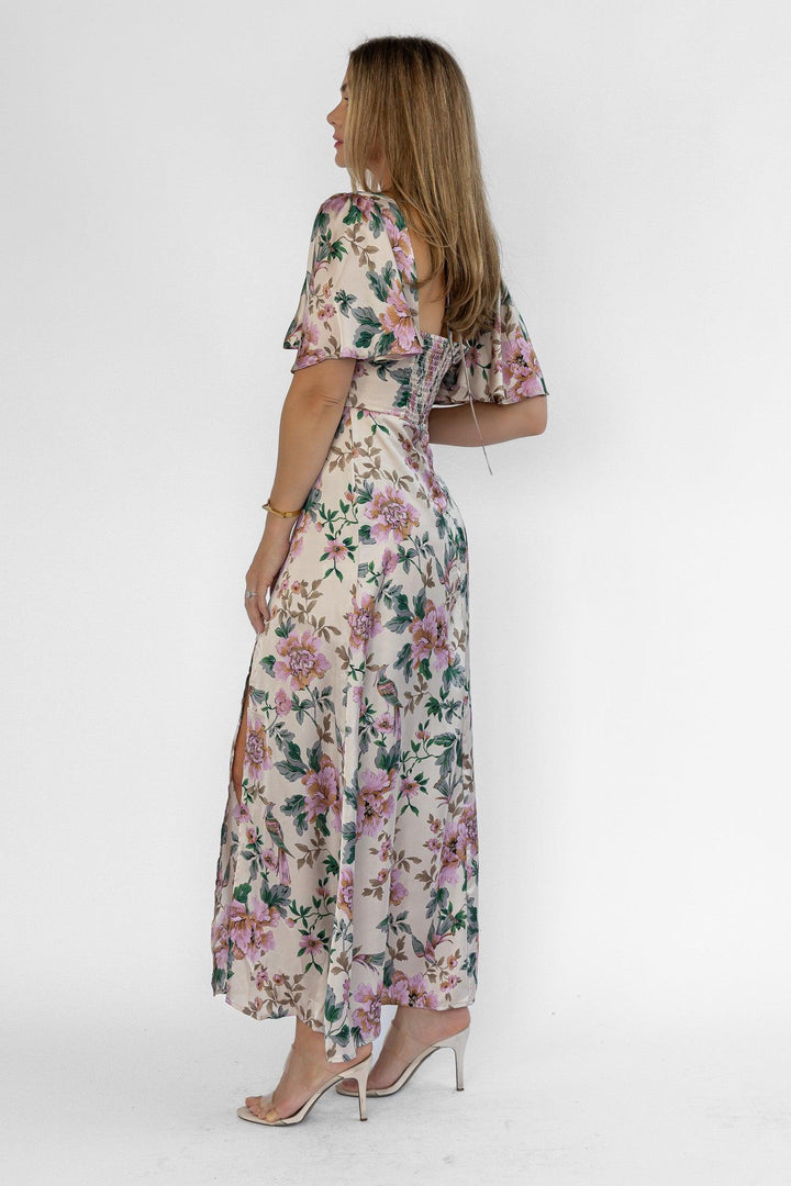 Birdie Pink Floral Maxi Dress