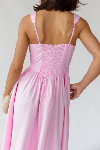 Blythe Ruched Midi Dress