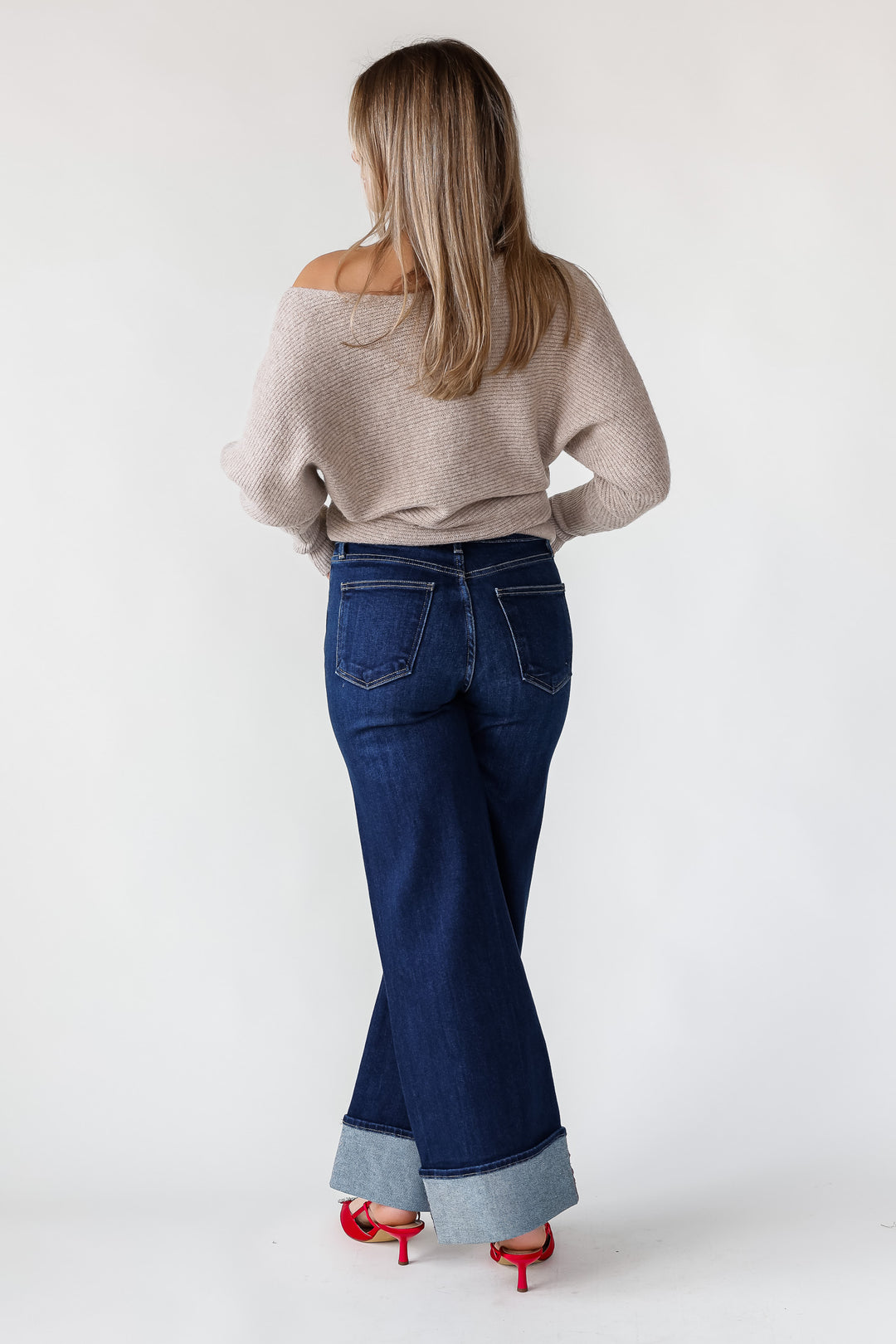 Brandie Oatmeal Rib Knit Sweater - Final Sale