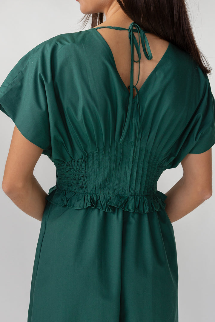 Briar Midi Dress - Deep Green