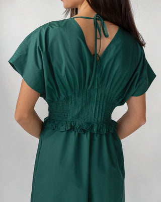 Briar Midi Dress - Deep Green