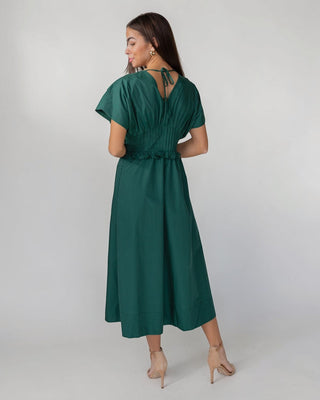 Briar Midi Dress - Deep Green