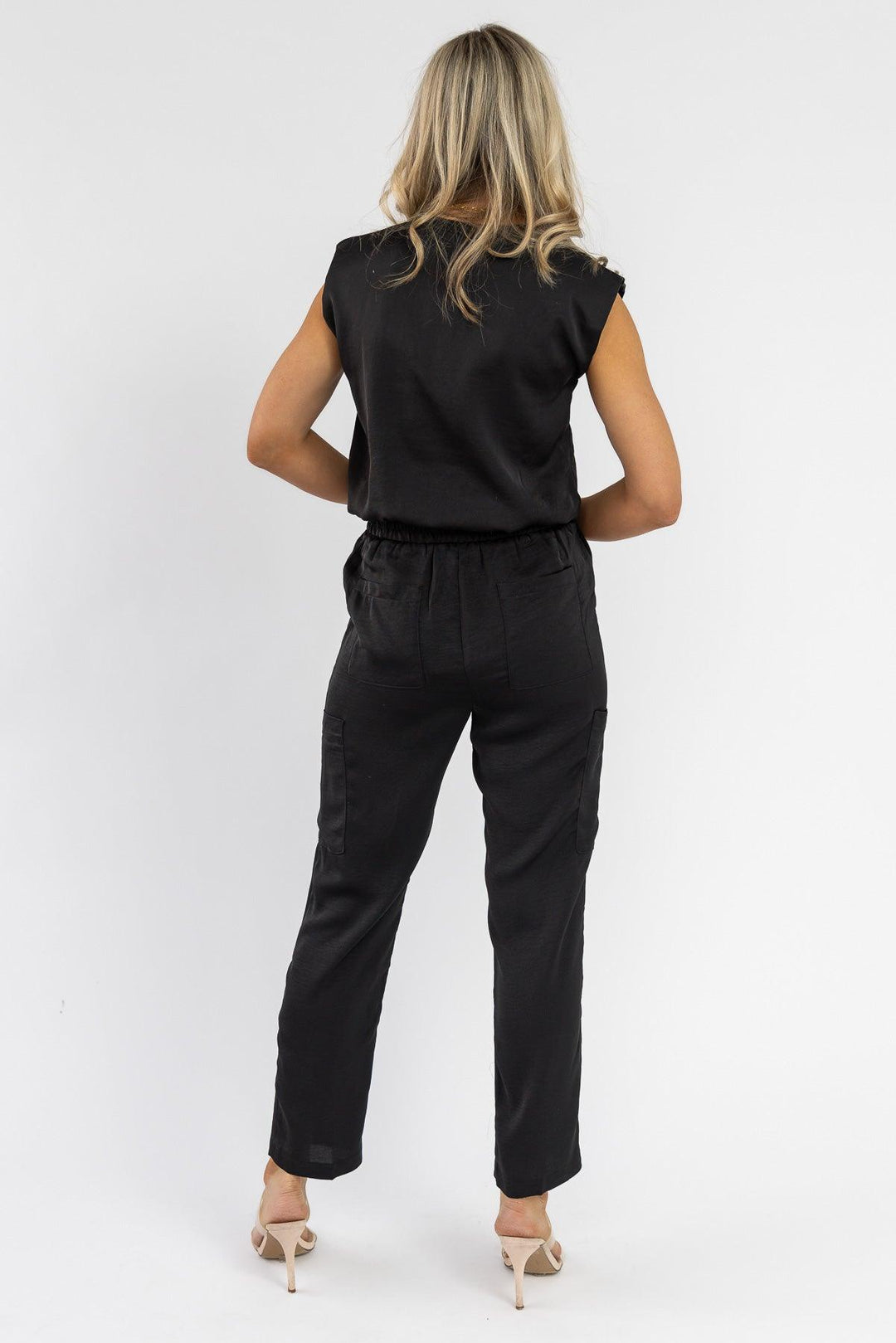 Cali Black Top & Jogger Set - Final Sale