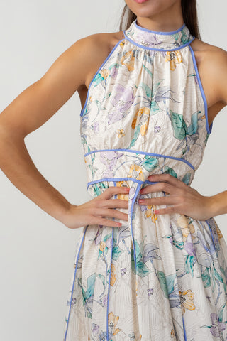 Calista Dress - Cream Floral