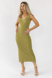 Carlene Green Knit Dress - Final Sale