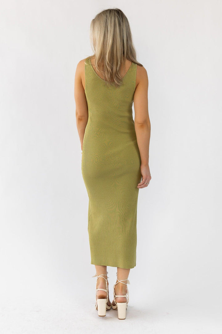 Carlene Green Knit Dress - Final Sale