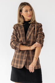 Checklist Chic Plaid Blazer