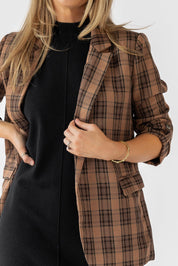 Checklist Chic Plaid Blazer