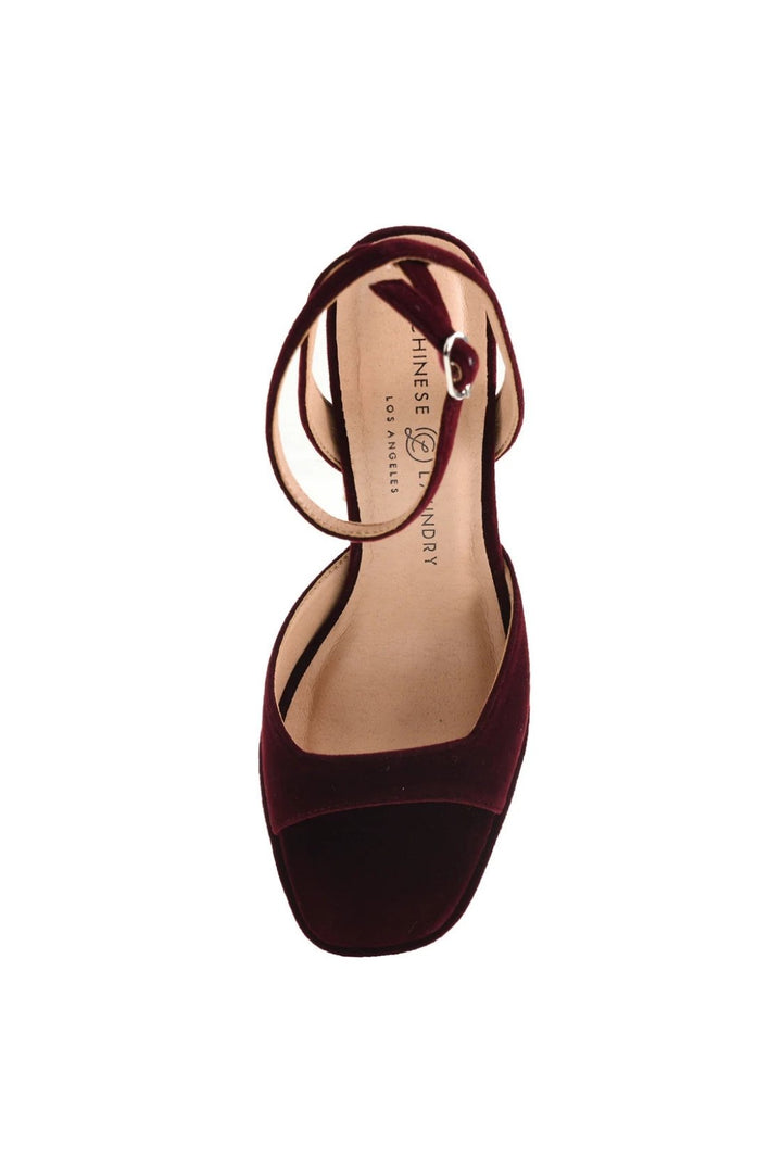 Chinese Laundry Lynwood Burgundy Velvet Heel - Final Sale