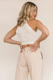 Cool Comfort Ivory Crop Sweater Tank 180 TOPS UNDER 