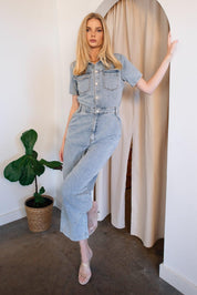 Sawyer Denim Utility Jumpsuit - Final Sale