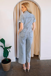 Sawyer Denim Utility Jumpsuit - Final Sale