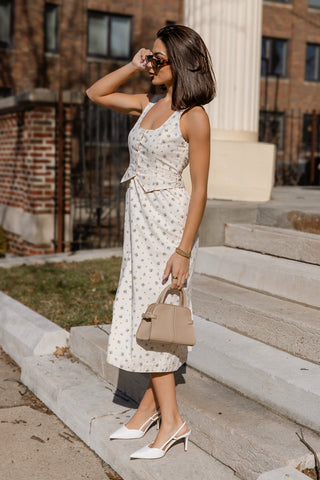 Daisyfield Midi Dress - Blue