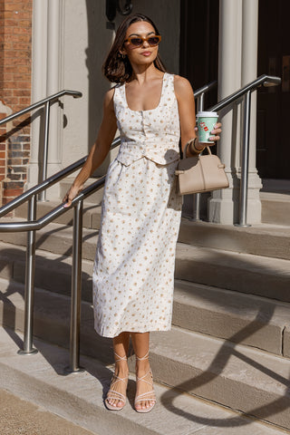 Daisyfield Midi Dress - Pink