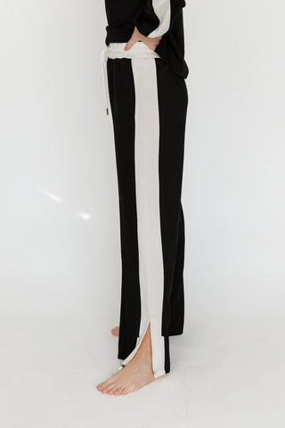 Ellery Pant - Black/Ivory