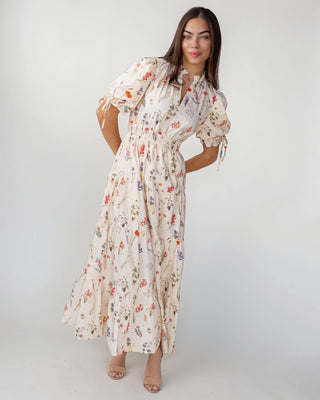 Elowen Dress - Ecru Floral