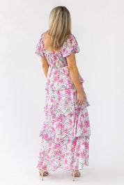 Garden Goddess Pink Floral Maxi Dress - Final Sale