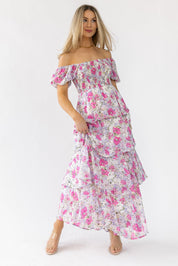 Garden Goddess Pink Floral Maxi Dress - Final Sale