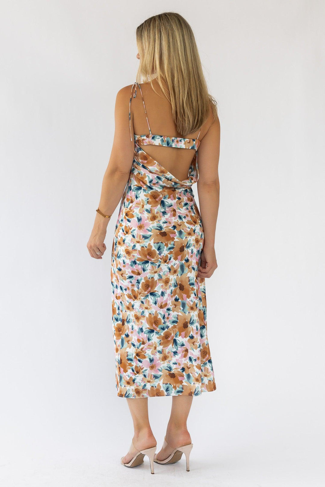 Gemma Floral Cami Cowl Back Dress - Final Sale