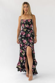 Hathaway Black Floral Maxi Dress - Final Sale