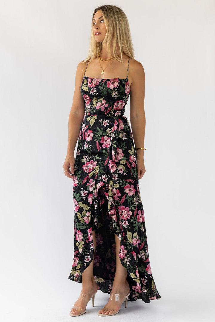 Hathaway Black Floral Maxi Dress - Final Sale