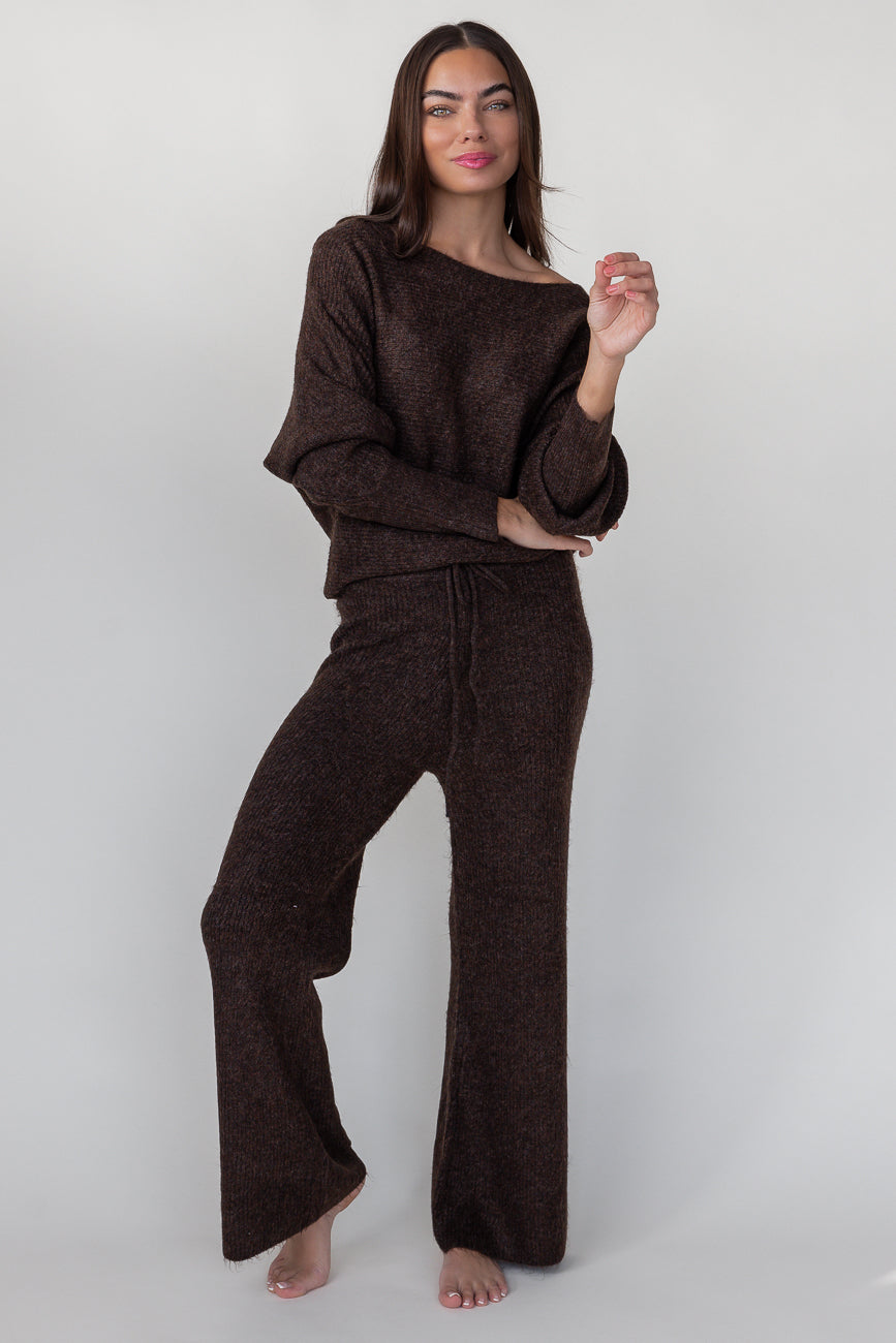 Haven Knit Pants - Brown