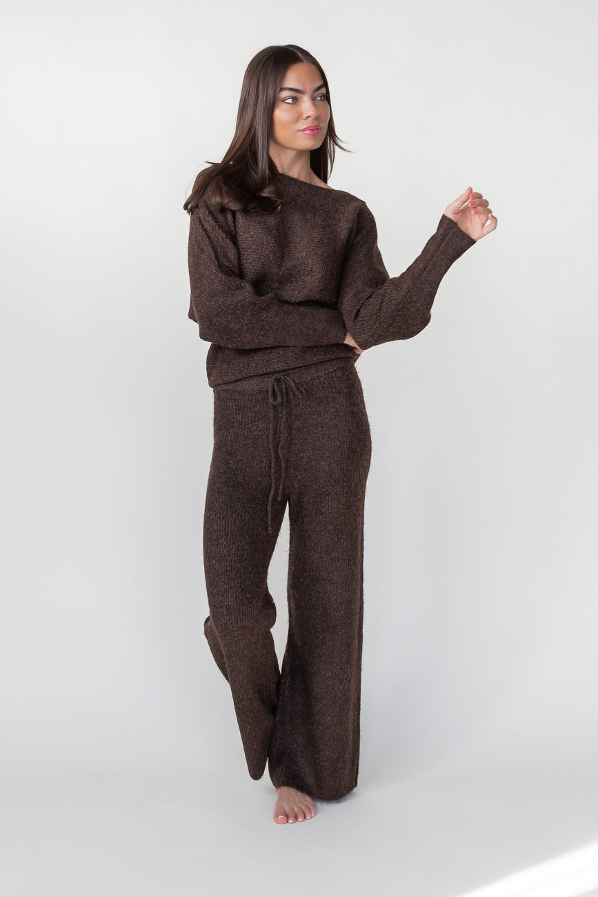 Haven Knit Pants - Brown