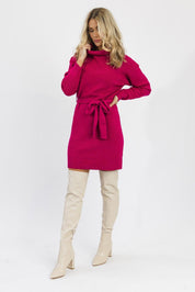 Warm & Wonderful Fuchsia Sweater Dress - Final Sale