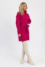 Warm & Wonderful Fuchsia Sweater Dress - Final Sale