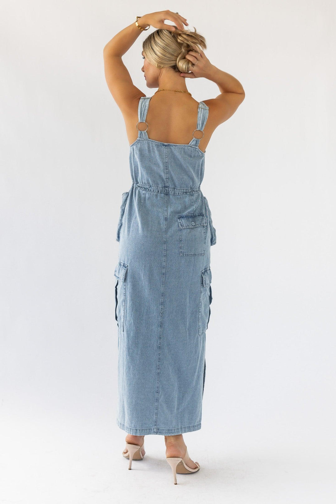 Huxley Blue Denim Midi Dress - Final Sale