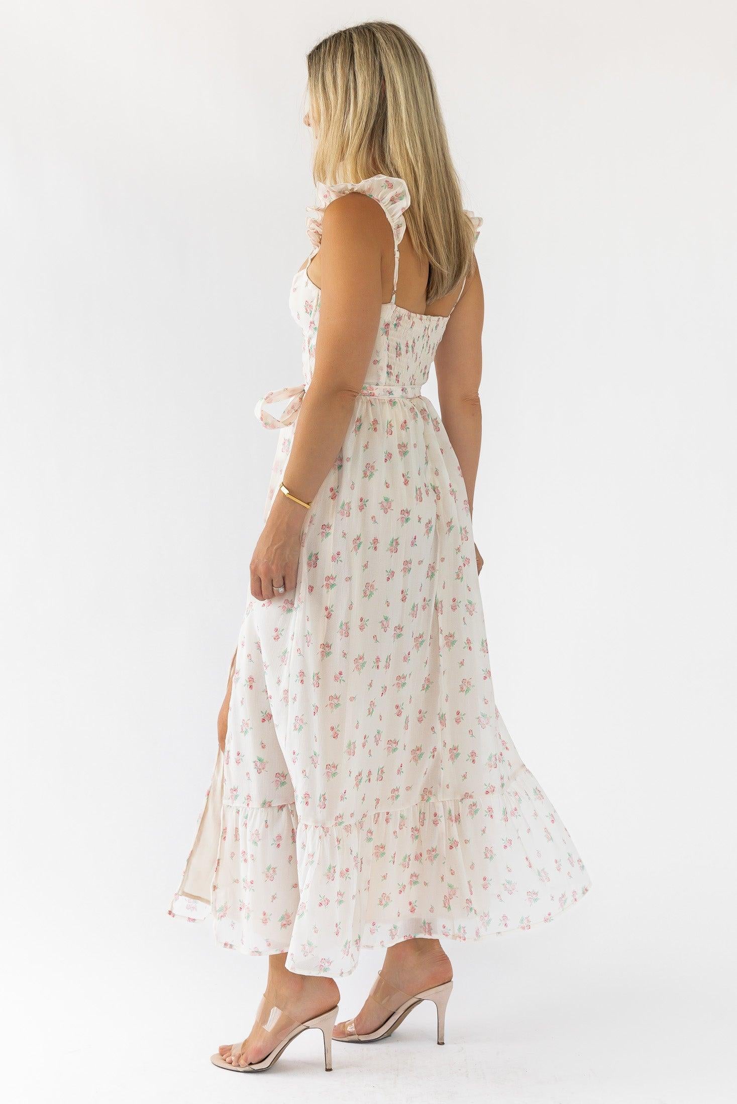 Jesse Blush Floral Corset Dress