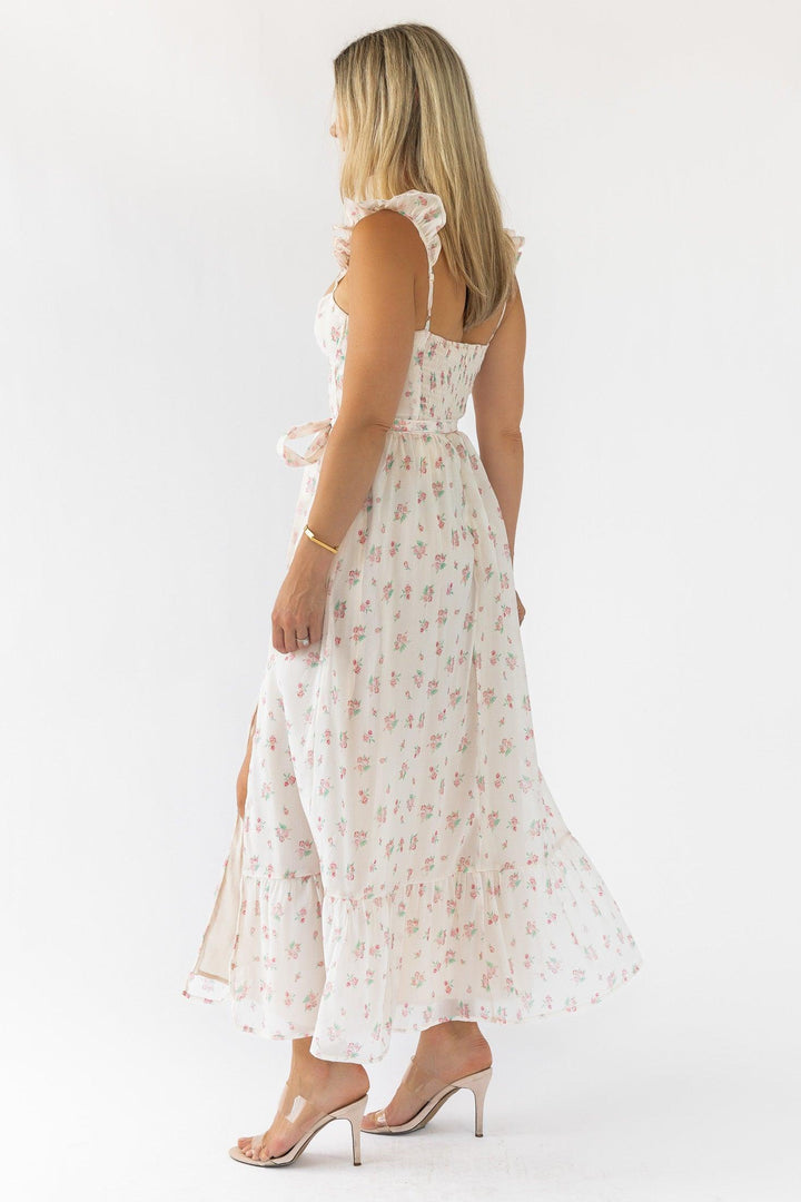 Jesse Blush Floral Corset Dress - Final Sale