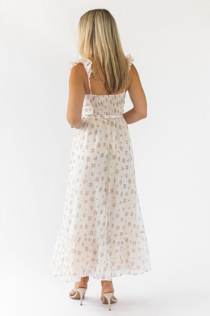 Jesse Blush Floral Corset Dress - Final Sale