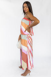 Kandy Stripe Top & Skirt Set - Final Sale